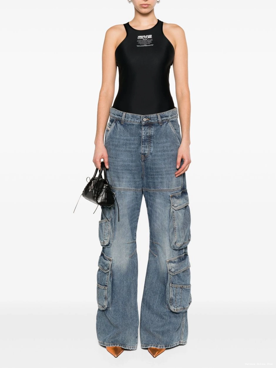 Cheap Couture halterneck body Warrant Women Jeans Logo Versace 0521